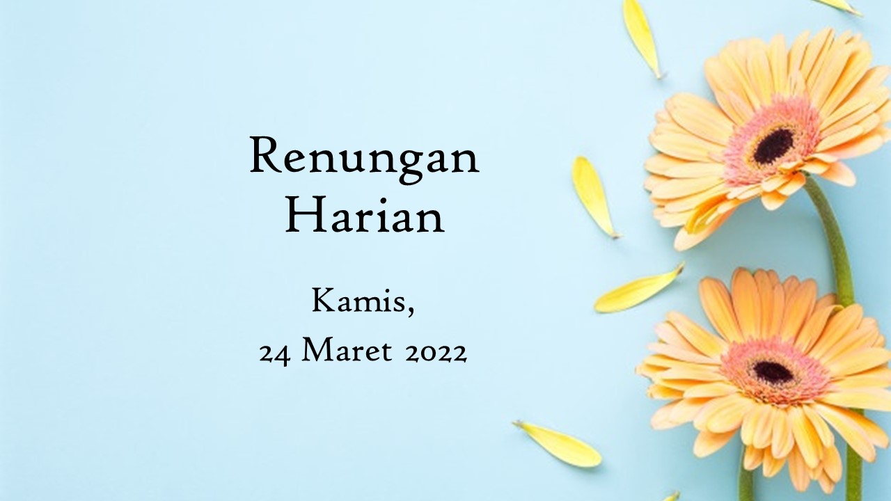 renungan harian hari ini