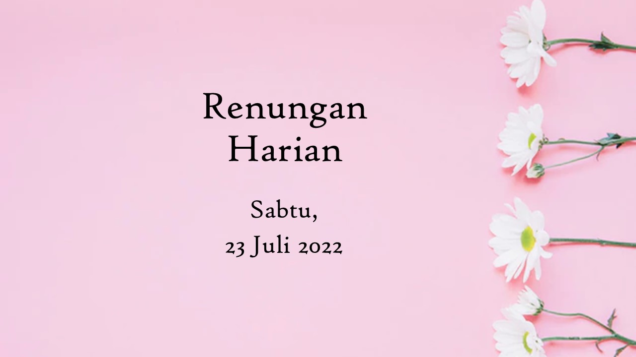 renungan harian hari ini