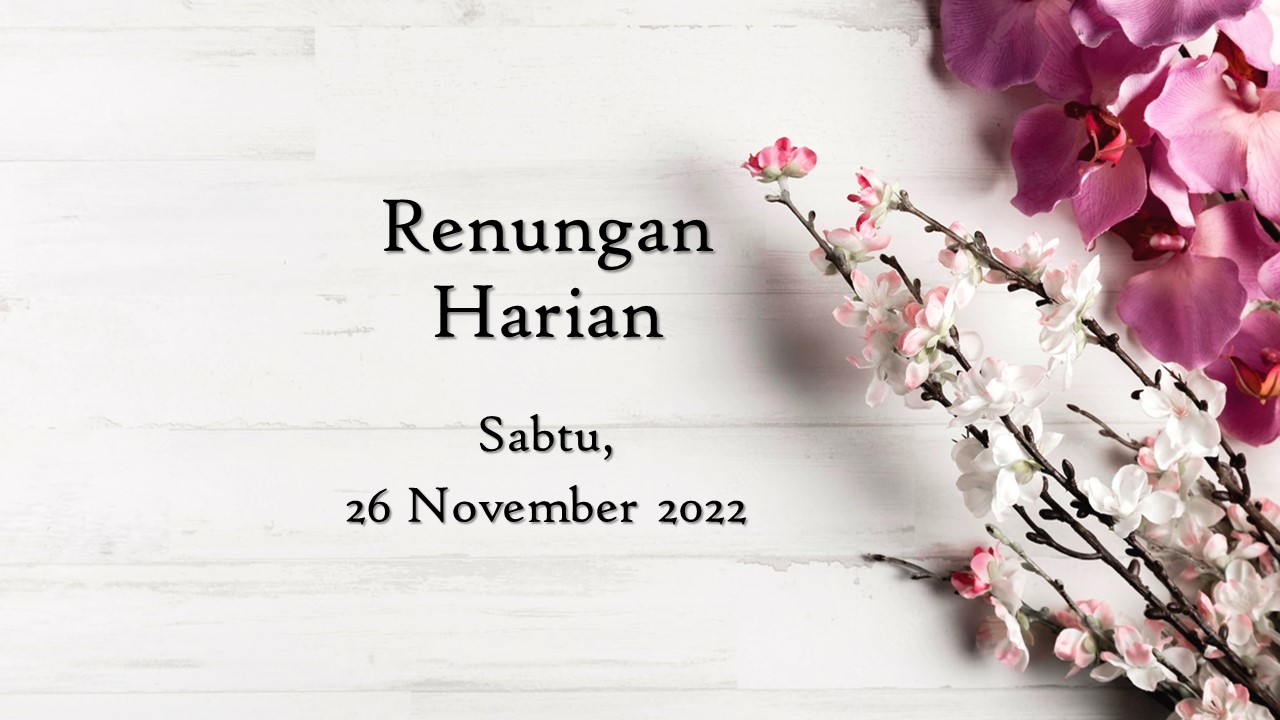 renungan harian hari ini
