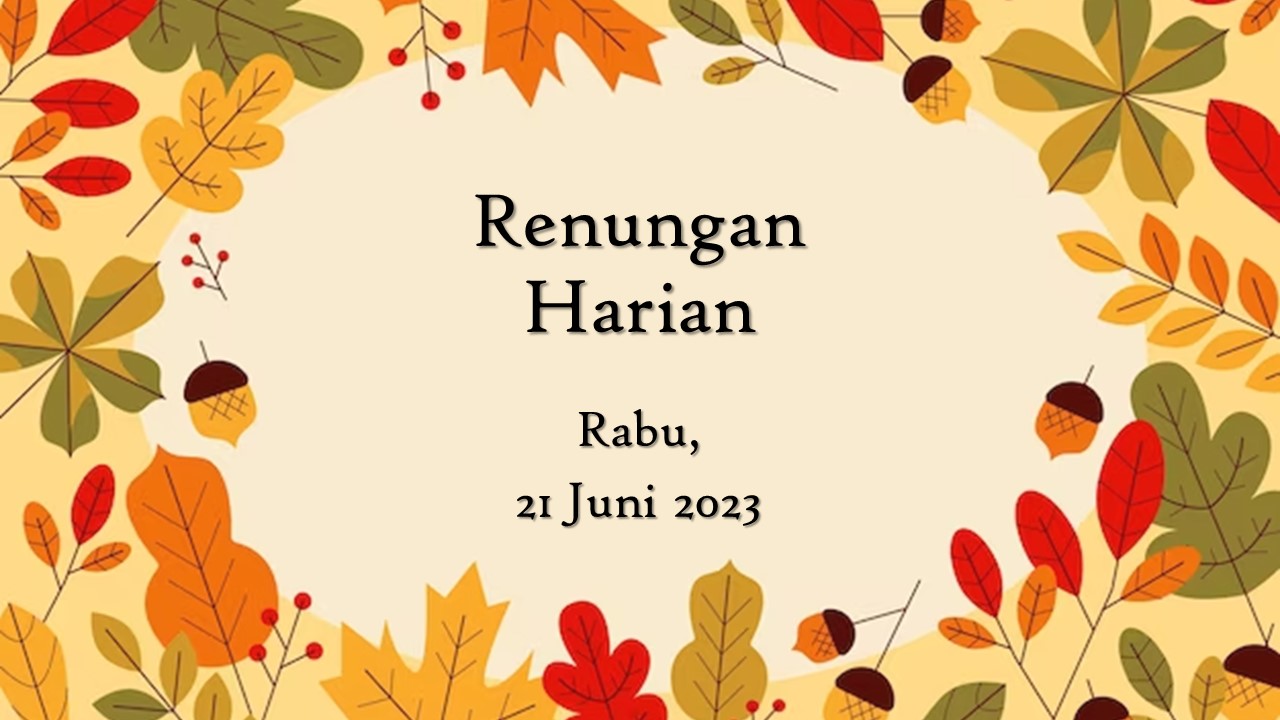 renungan harian hari ini