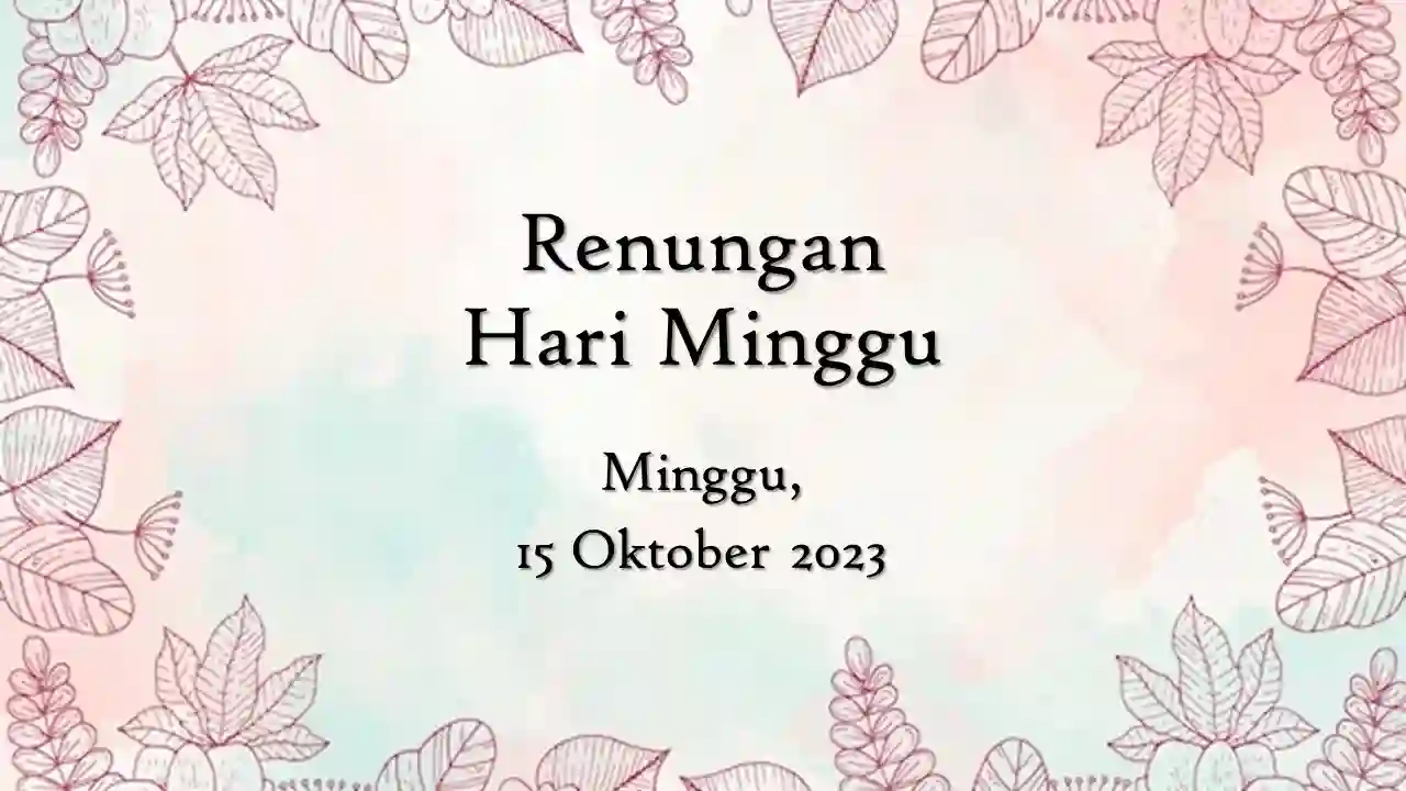 renungan harian katolik