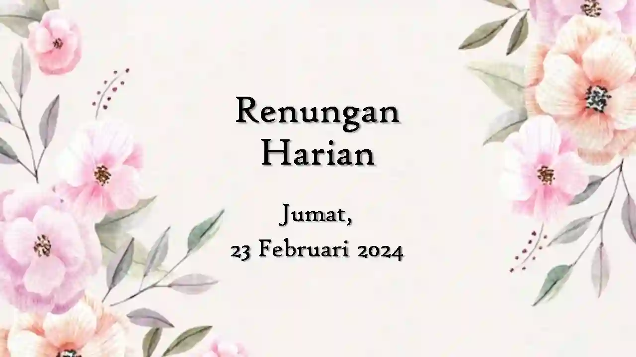 renungan harian hari ini
