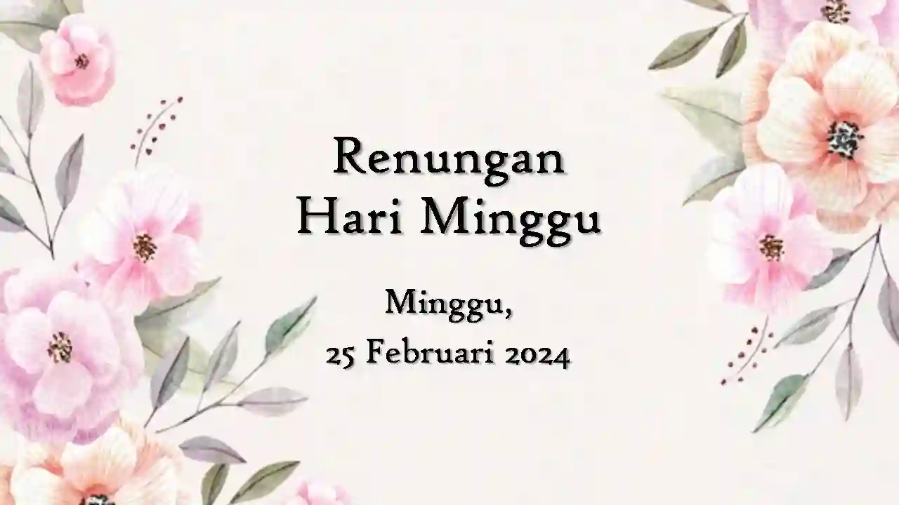 renungan harian hari ini