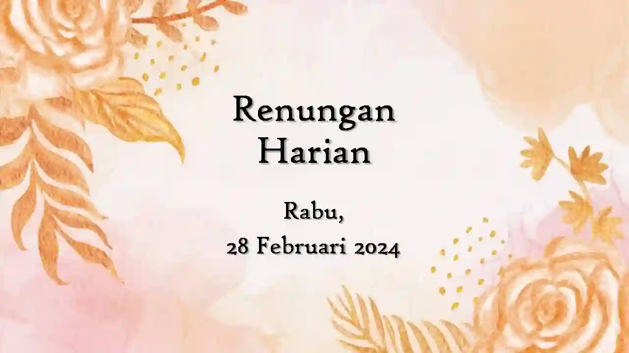 renungan harian hari ini