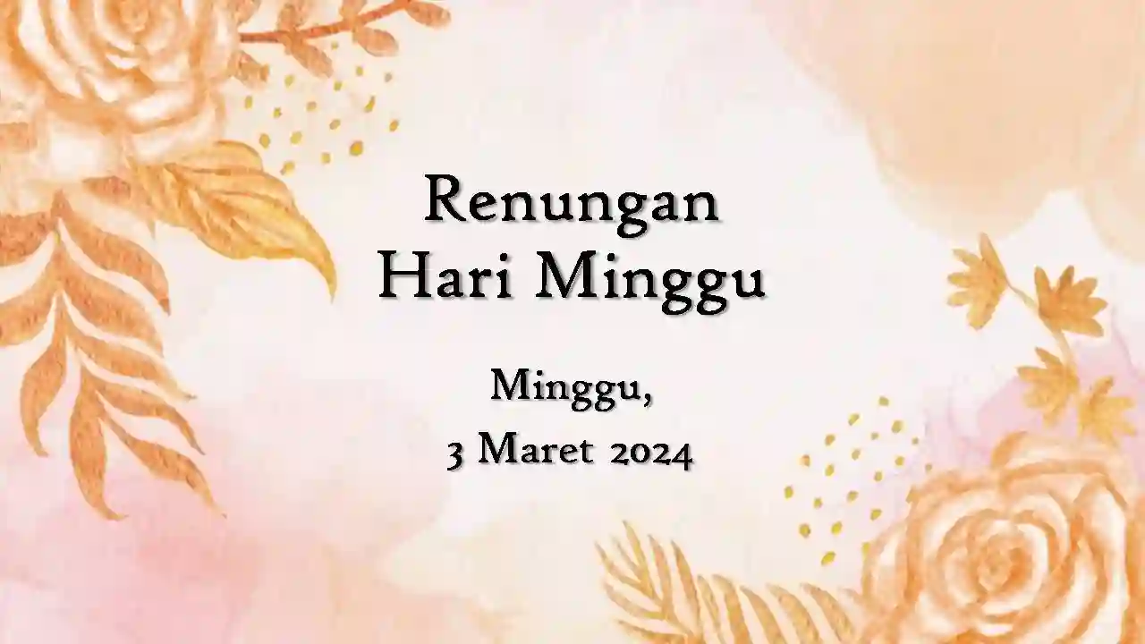 renungan harian hari ini