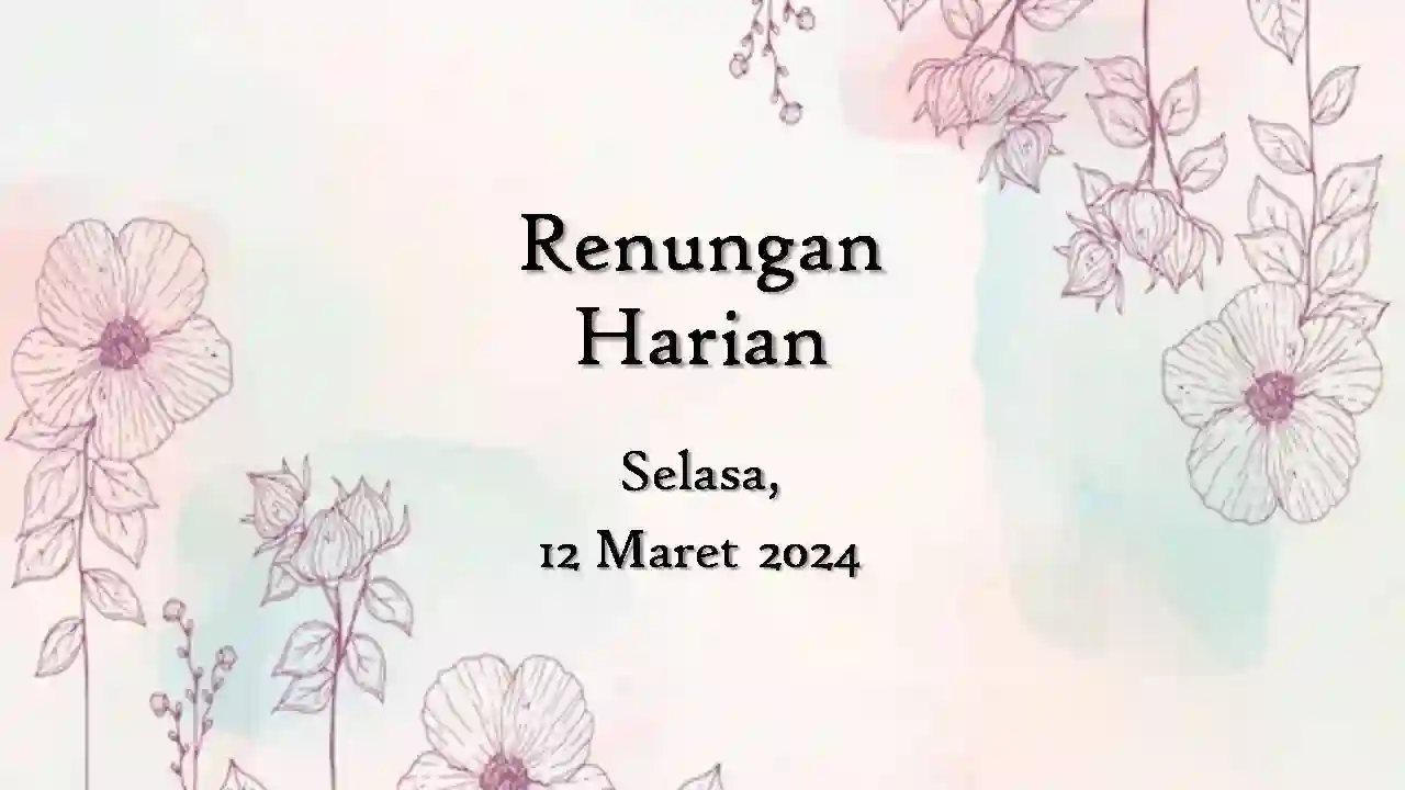 renungan harian hari ini