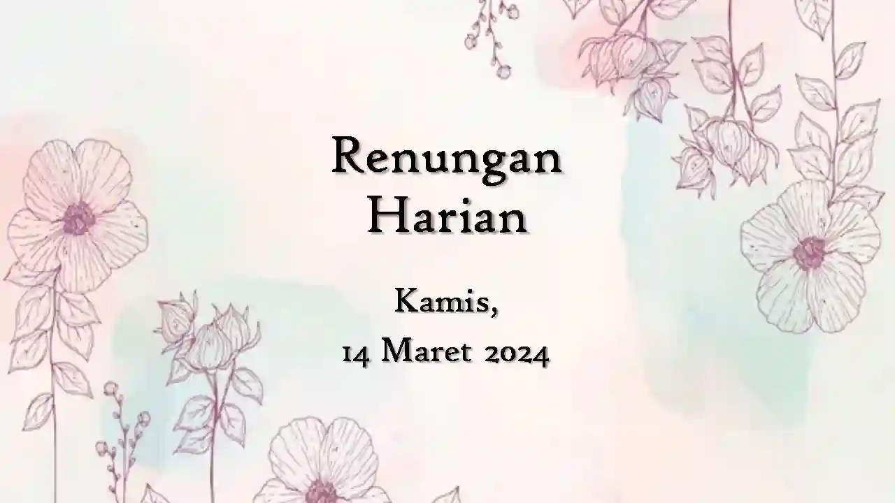 renungan harian hari ini