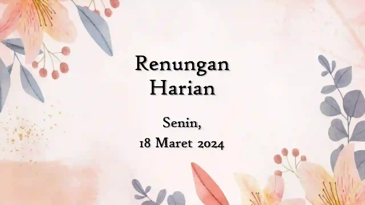 renungan harian hari ini