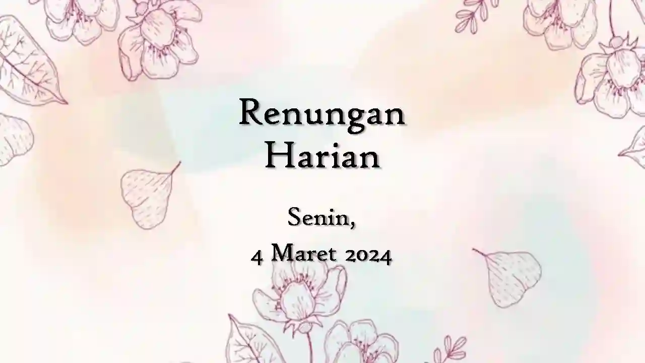 renungan harian hari ini