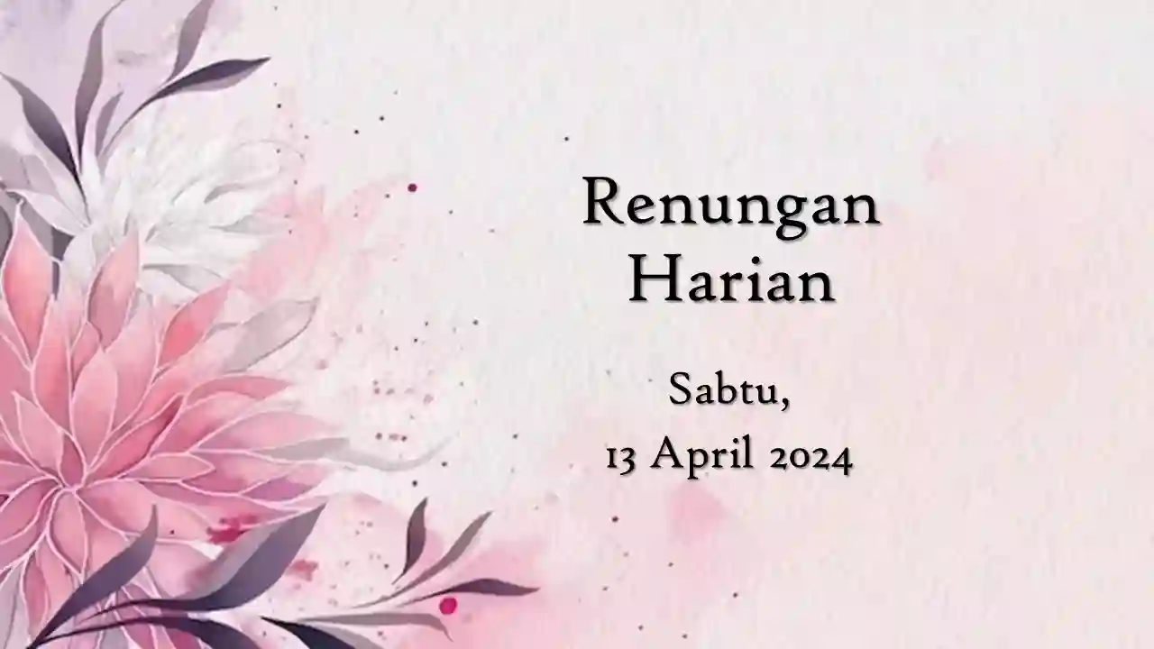 renungan harian hari ini