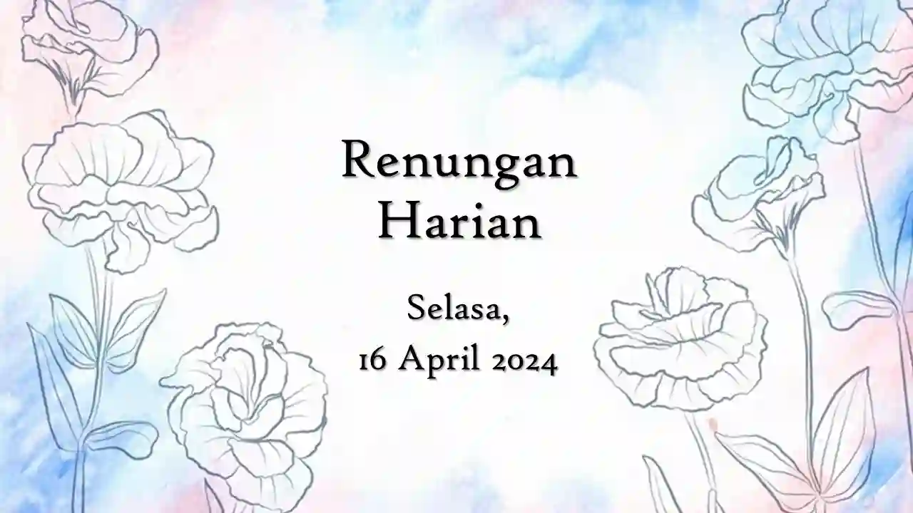renungan harian hari ini