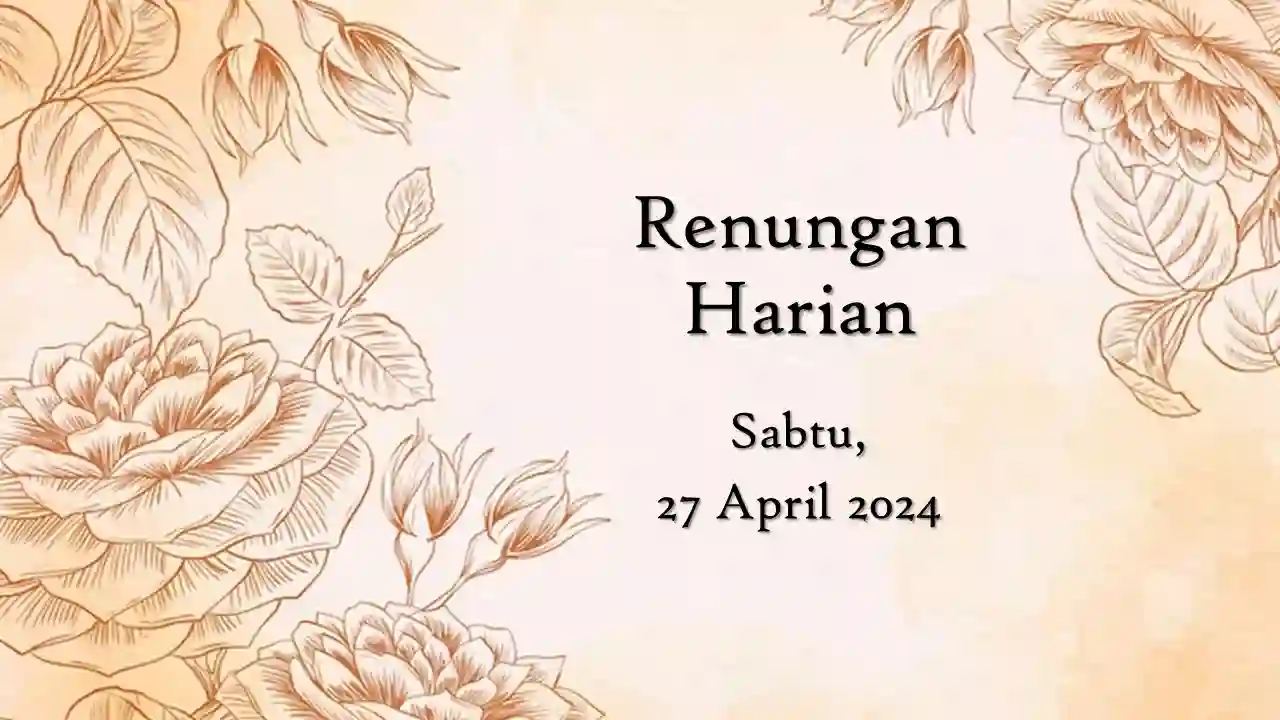 renungan harian hari ini