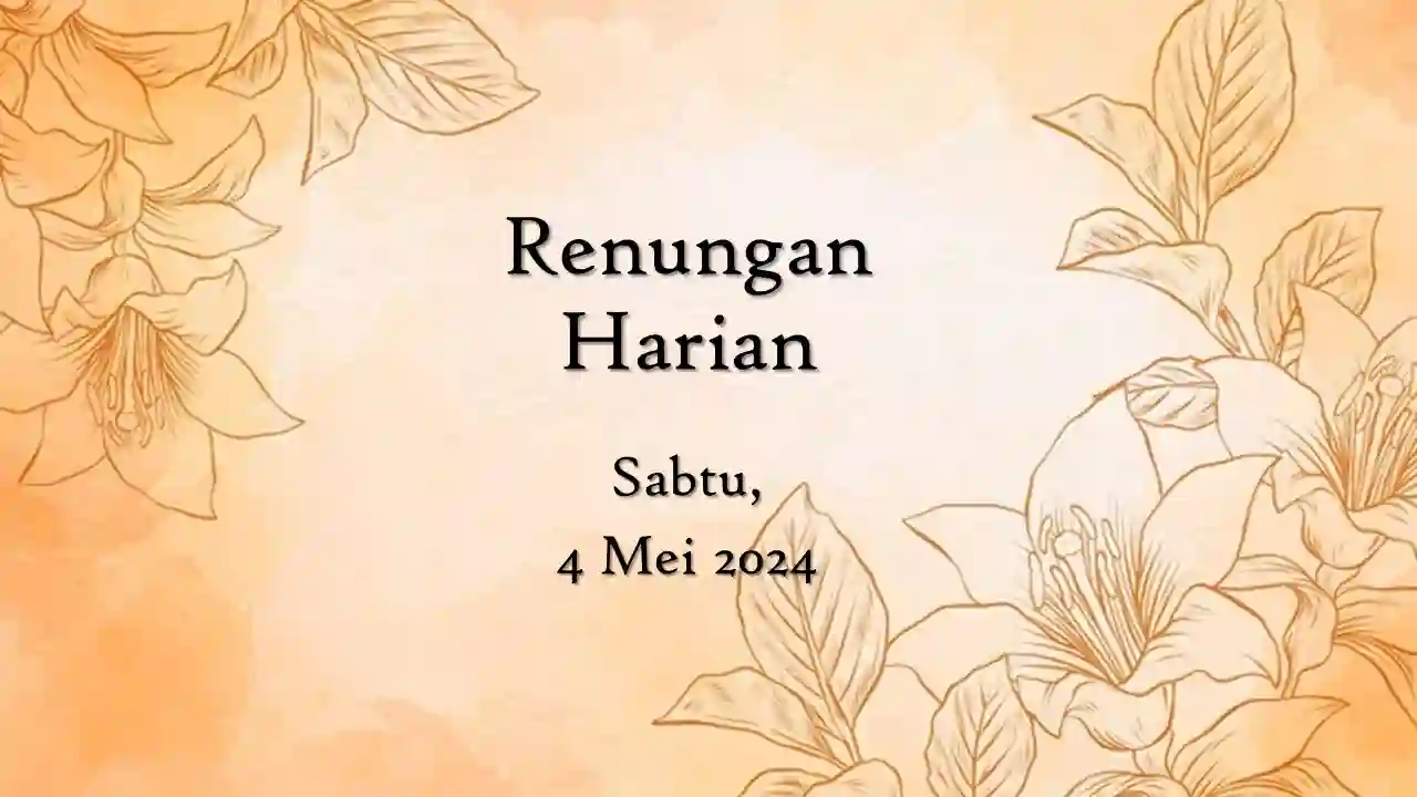 renungan harian hari ini