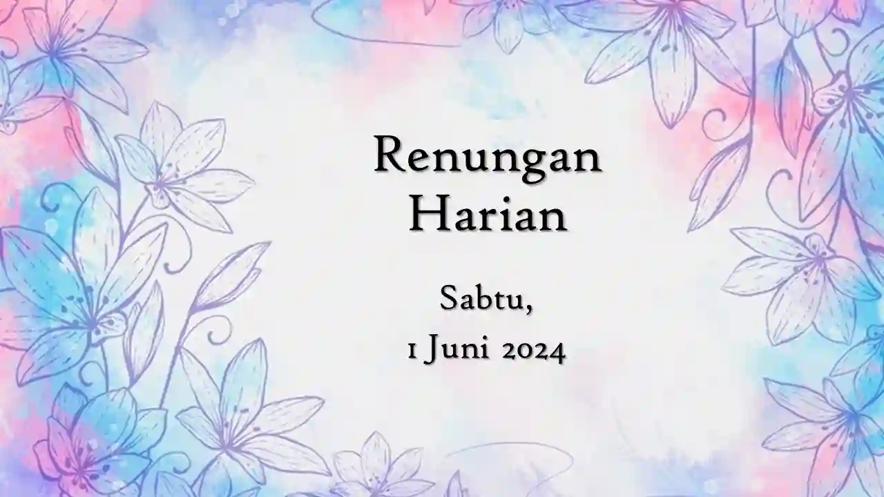 renungan harian hari ini