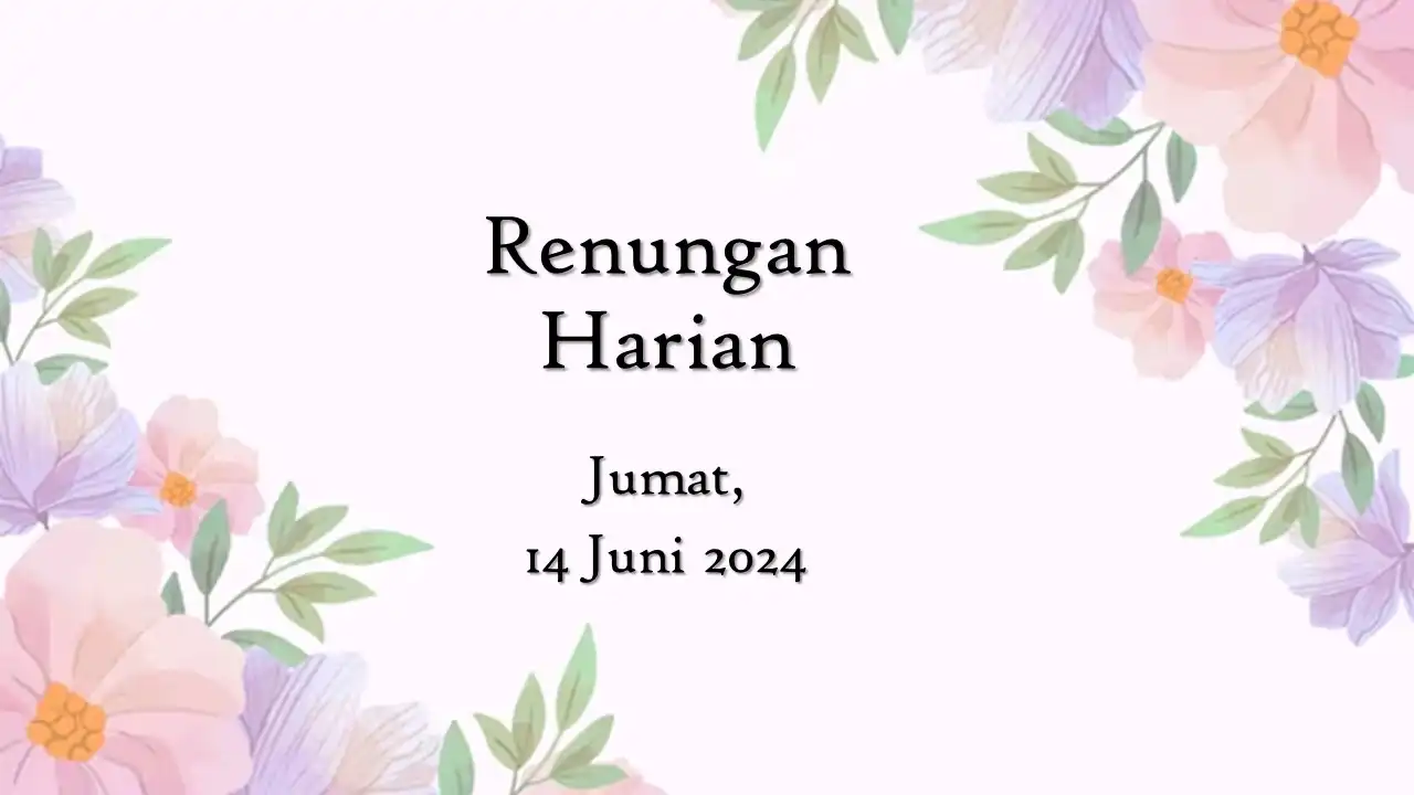 renungan harian hari ini