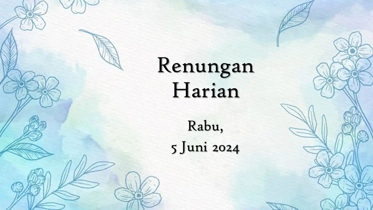 renungan harian hari ini