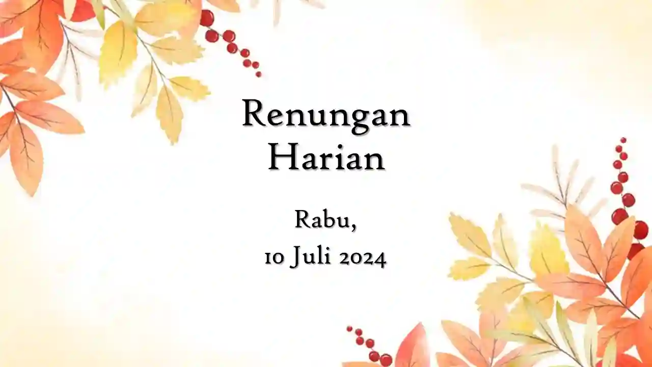 renungan harian hari ini