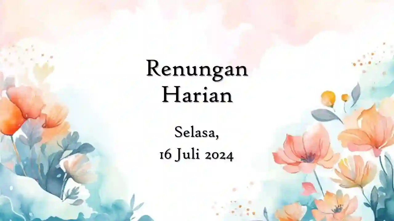 renungan harian hari ini