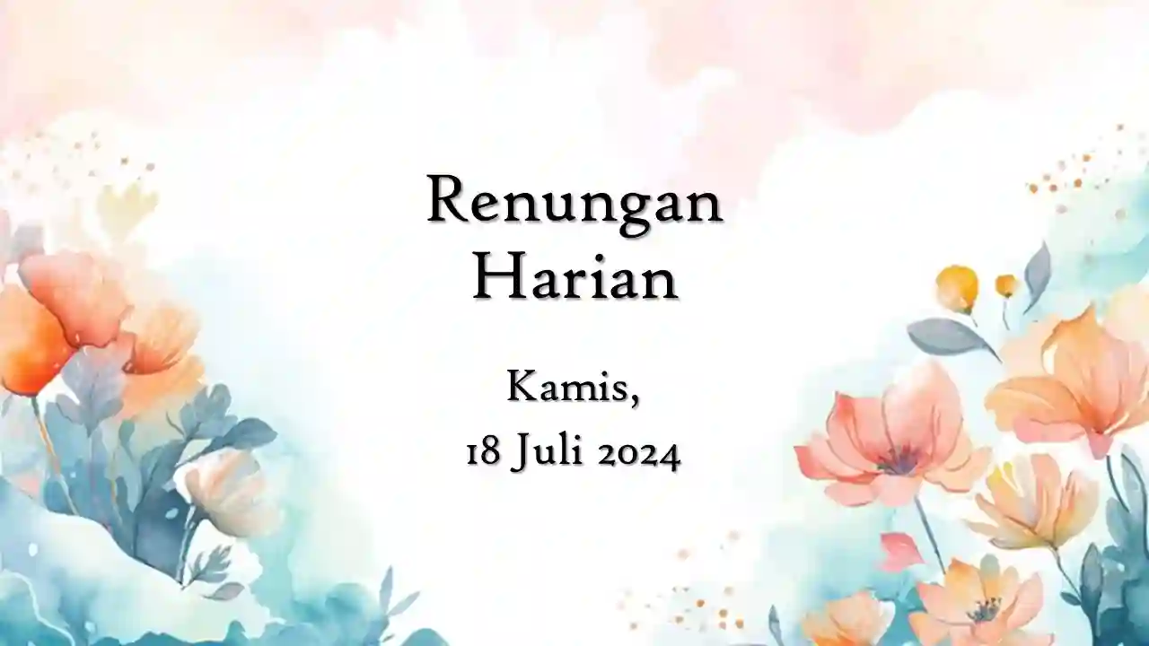 renungan harian hari ini