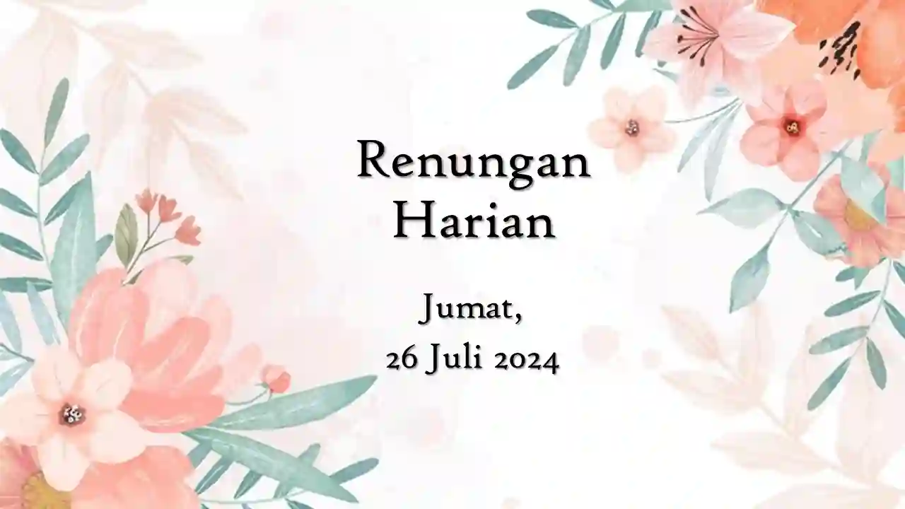 renungan harian hari ini