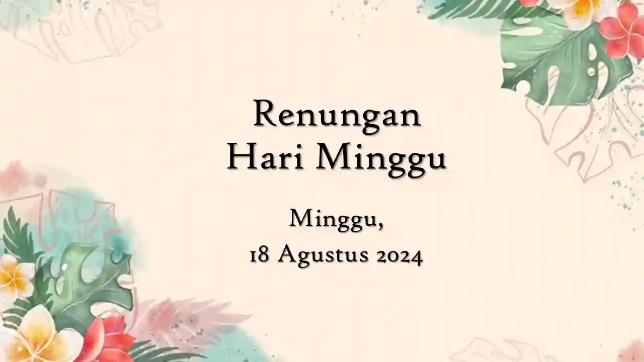 renungan harian hari ini