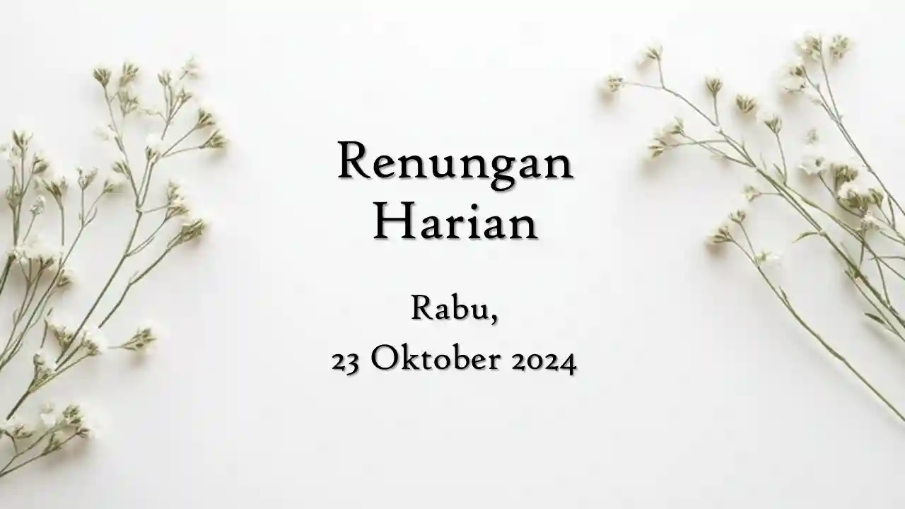 renungan harian hari ini