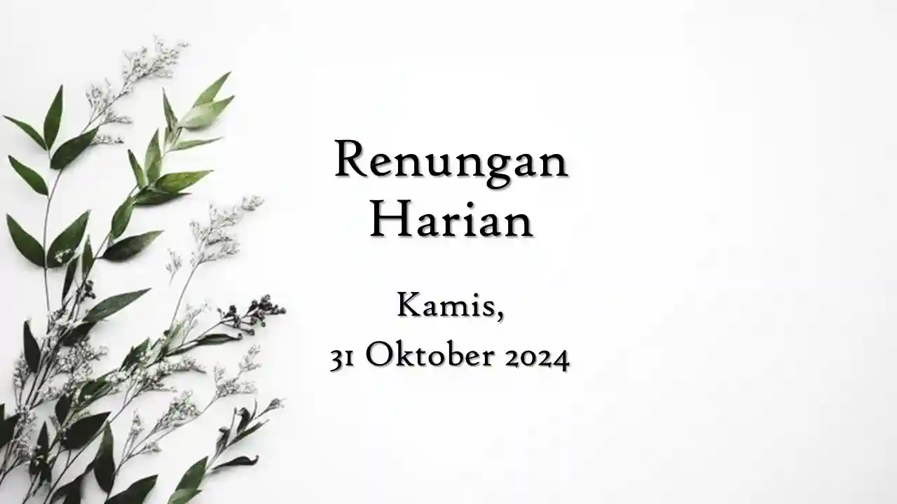 renungan harian hari ini