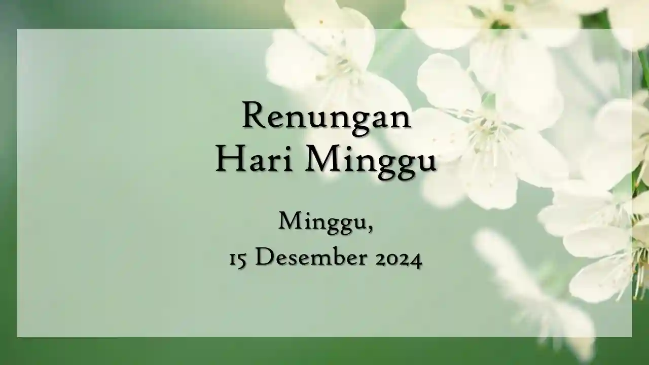 renungan harian hari ini