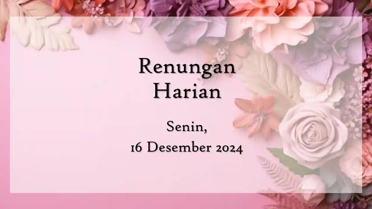 renungan harian hari ini