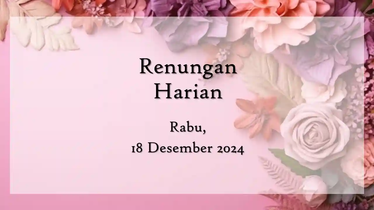 renungan harian hari ini
