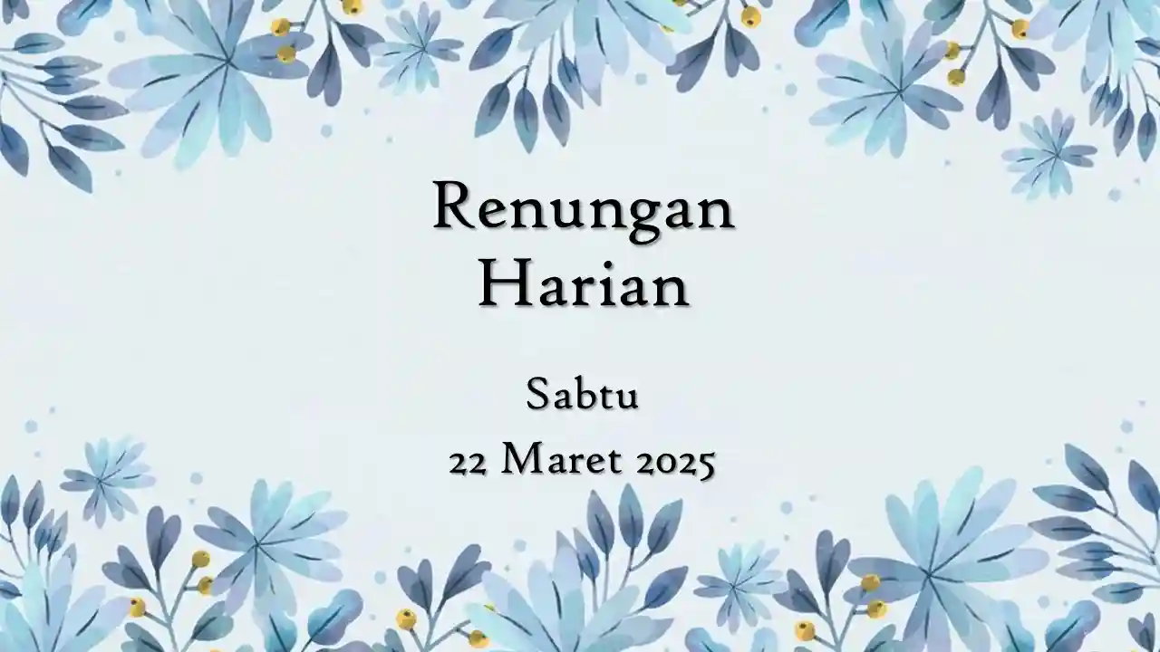 renungan harian hari ini