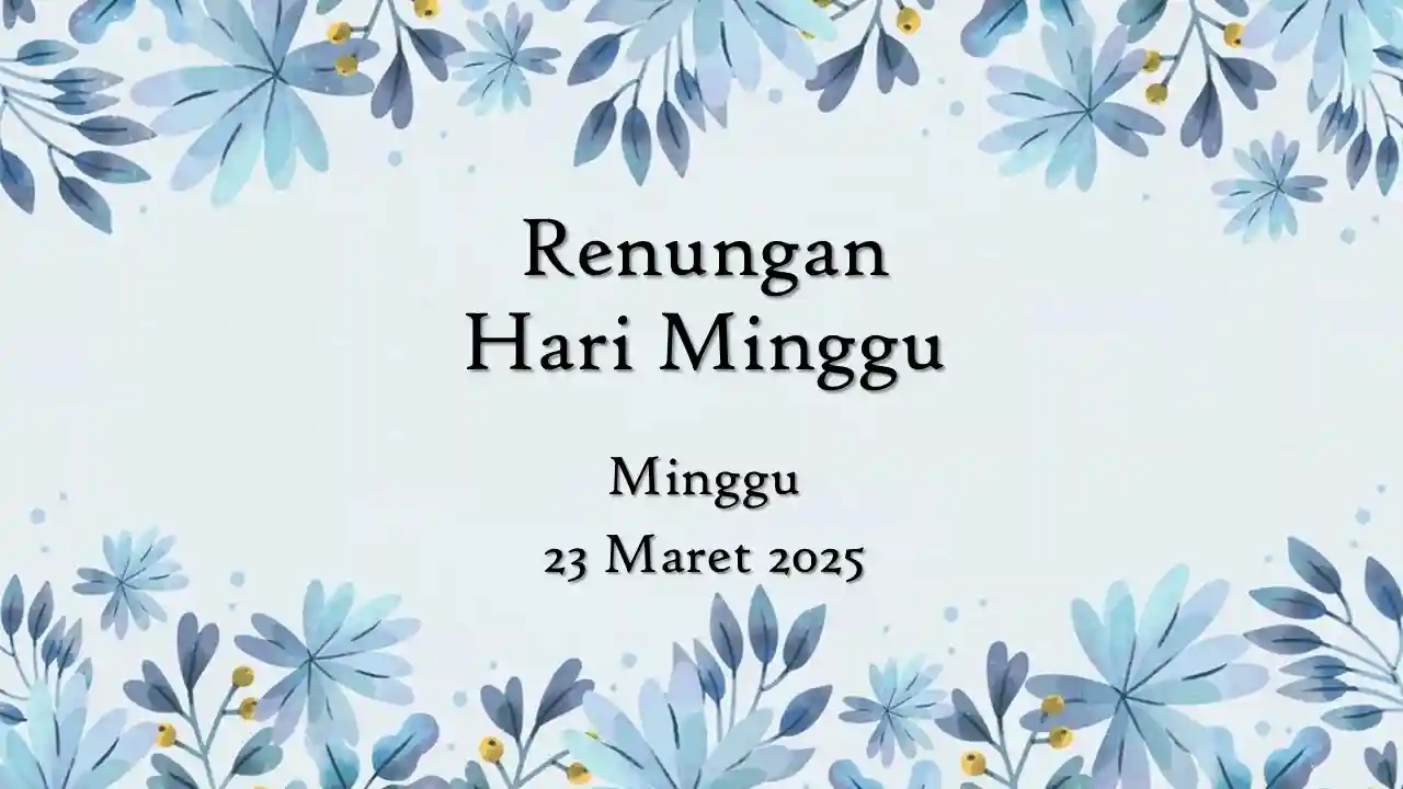 renungan harian hari ini