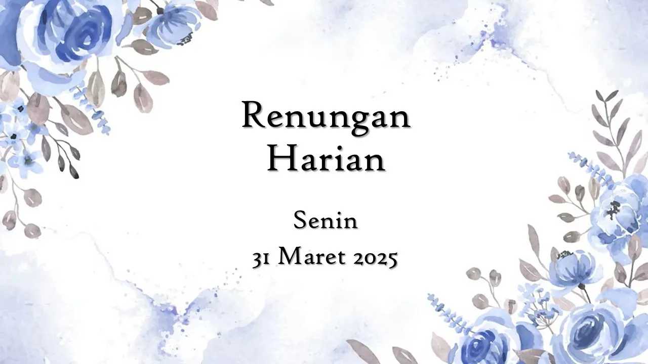 renungan harian hari ini