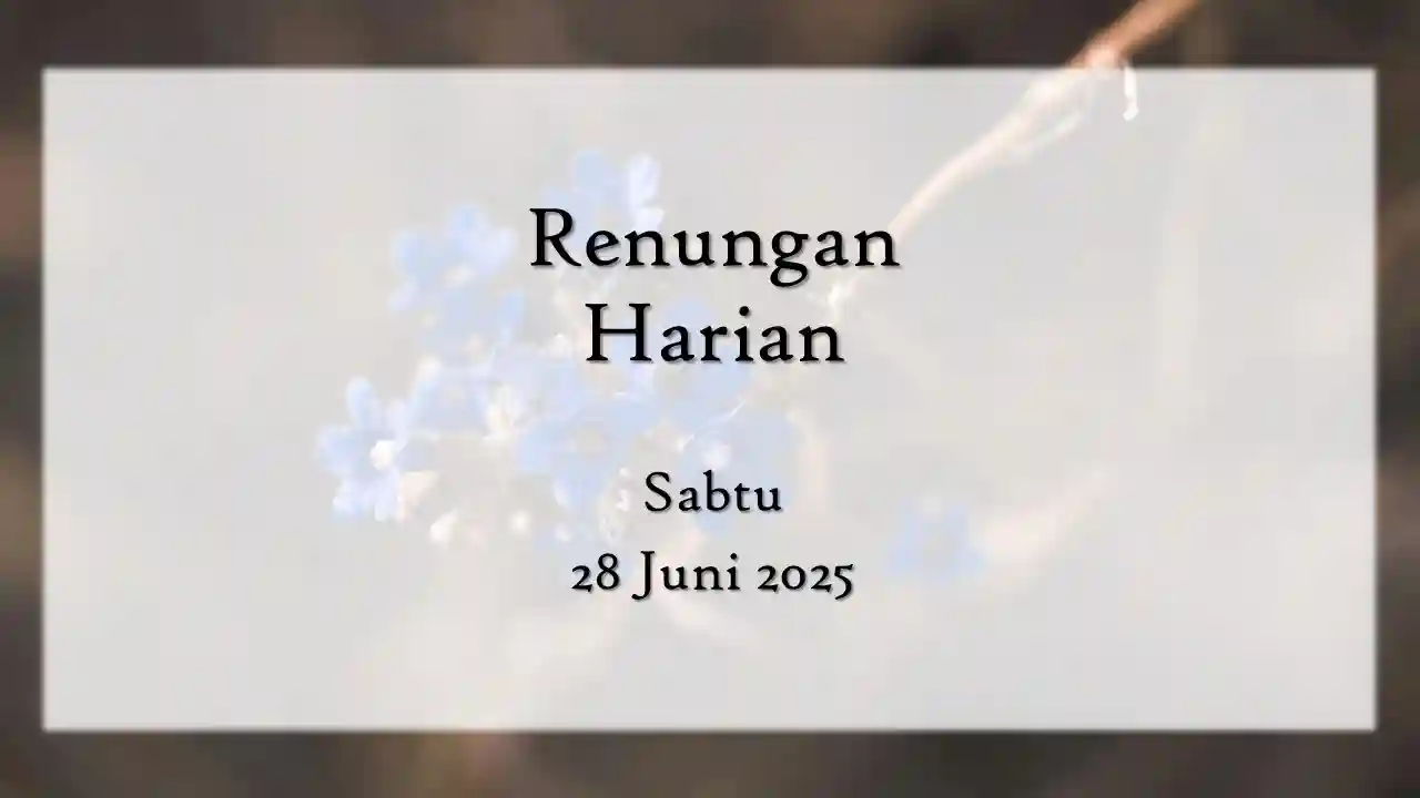 renungan harian hari ini