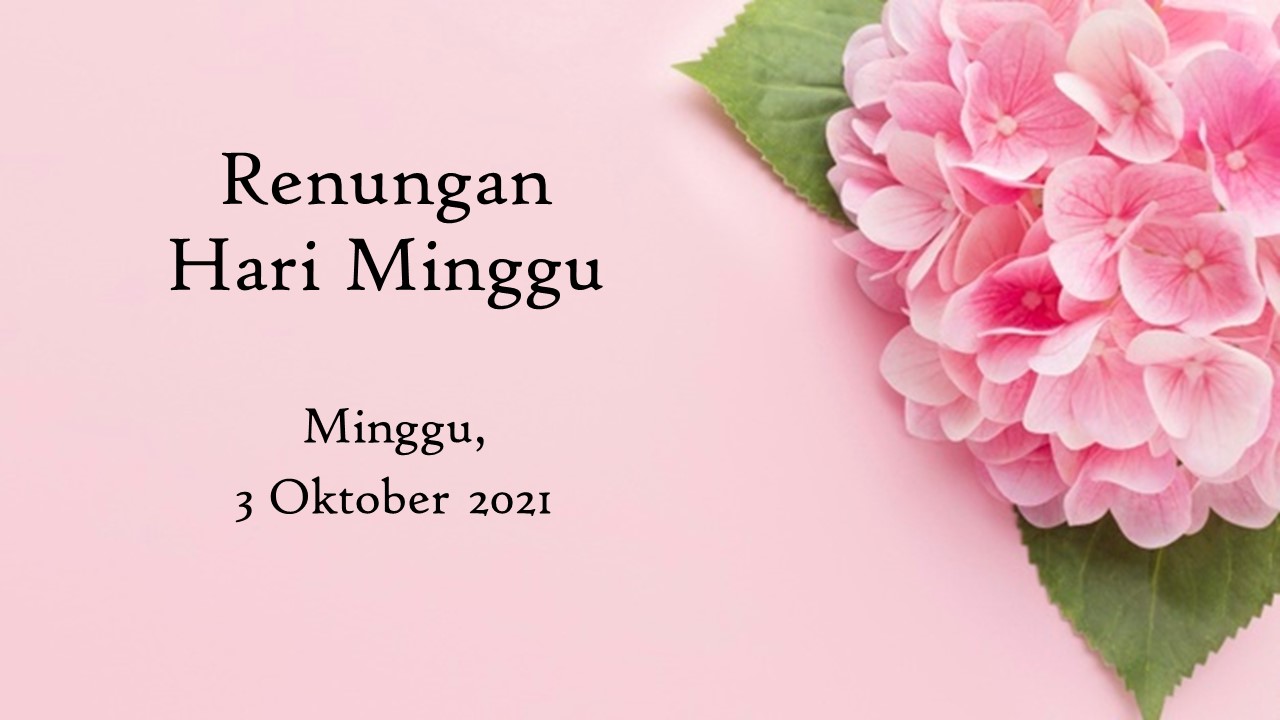 Renungan Harian 3 Oktober 2021, Bacaan Injil Hari Ini renungan harian